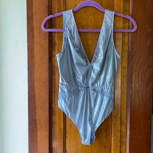 Silver bodysuit